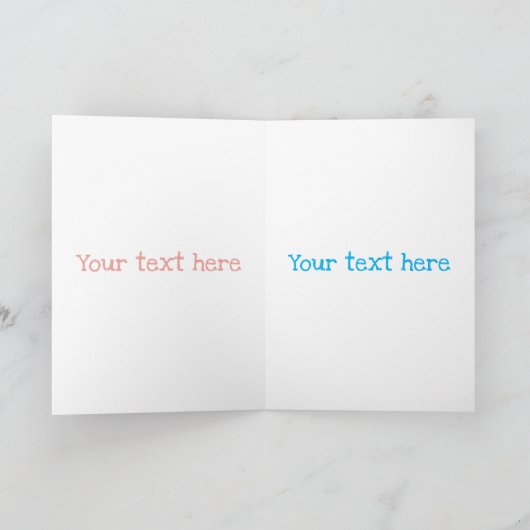 Funny octopus hugs diver cartoon humor kaart (Binnen)