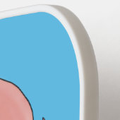 Funny octopus hugs diver cartoon humor pickleball paddle (Links Detail)