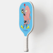 Funny octopus hugs diver cartoon humor pickleball paddle (Links)