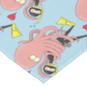 Funny octopus hugs diver cartoon humor tafelkleed (Gekanteld)