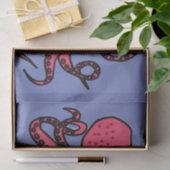 Funny Octopus in Santa Hat-kerstontwerp Tissuepapier (Geschenk)