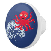 Funny octopus keramische knop (Rechts)