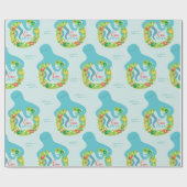 Funny Octopus Kerstmis Cadeaupapier (Vlak)