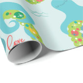 Funny Octopus Kerstmis Cadeaupapier (Rol Hoek)