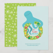 Funny Octopus Kerstmis Feestdagenkaart (Voorkant / Achterkant)