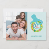 Funny Octopus Kerstmis Feestdagenkaart (Voorkant)