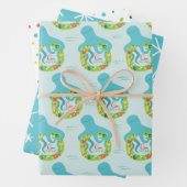 Funny Octopus Kerstmis Inpakpapier Vel (In situ)