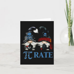 Funny Octopus Pi Day Symbol for Wiskunde Teacher P Kaart