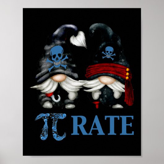 Funny Octopus Pi Day Symbol for Wiskunde Teacher P Poster (Voorkant)