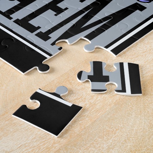 FUNNY OCTOPUS PILOT ILLUSTRATION VERTICAL PUZZLE LEGPUZZEL (Zijkant)