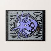 FUNNY OCTOPUS PILOT ILLUSTRATION VERTICAL PUZZLE LEGPUZZEL (Horizontaal)