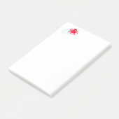 Funny octopus post-it® notes (Schuin)