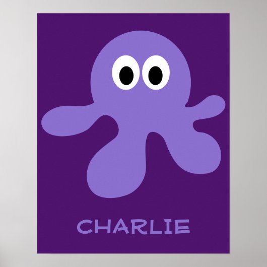 Funny Octopus, poster (Voorkant)
