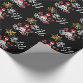 Funny octopus Santa Cadeaupapier (Hoek)