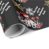 Funny octopus Santa Cadeaupapier (Rol Hoek)