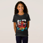 Funny Octopus Sushi Chef Design T-shirt (Voorkant volledig)