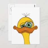 Funny Odd Duck Cartoon Briefkaart (Voorkant / Achterkant)
