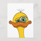 Funny Odd Duck Cartoon Briefkaart (Voorkant)