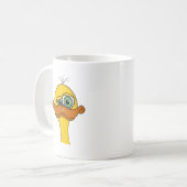 Funny Odd Duck Cartoon Koffiemok (Voorkant links)