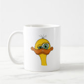 Funny Odd Duck Cartoon Koffiemok (Links)