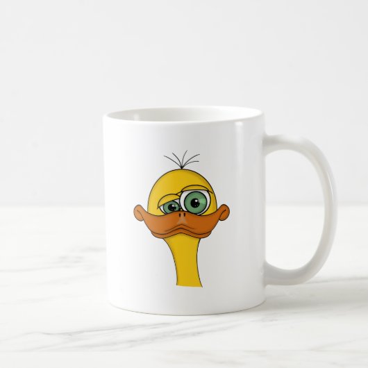 Funny Odd Duck Cartoon Koffiemok (Rechts)