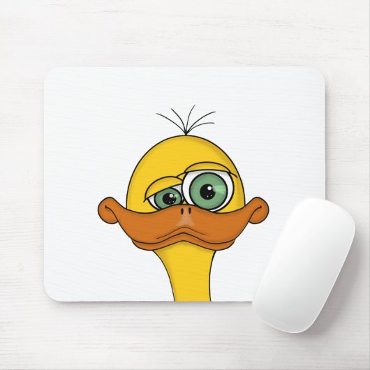 Funny Odd Duck Cartoon Muismat (Met muis)