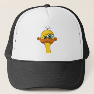 Funny Odd Duck Cartoon Trucker Pet
