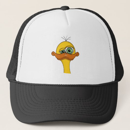 Funny Odd Duck Cartoon Trucker Pet (Voorkant)