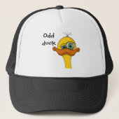 Funny Odd Duck Cartoon Trucker Pet (Voorkant)