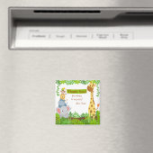 Funny Oerwoud Animals Dank je Magnet (Insitu (Vaatwasser))