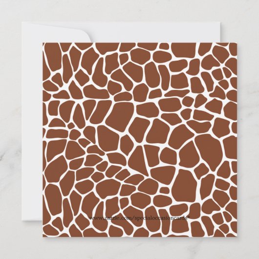 Funny Oerwoud Animals Verjaardagsfeestuitnodiginge Kaart (Achterkant)