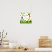 Funny Oerwoud Baby Animals Baby shower Poster (Keuken)