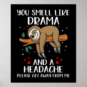 Funny Oerwoud Sloth Poster