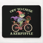 Funny Off To Cause A Kerfuffle Whimsical Wizard Fr Muismat (Voorkant)