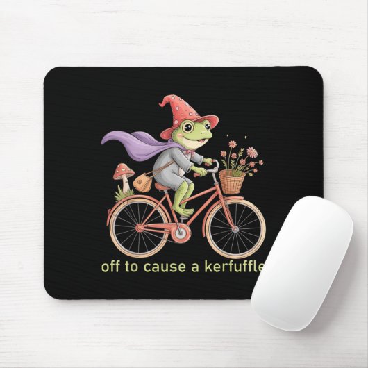 Funny Off To Cause A Kerfuffle Whimsical Wizard Fr Muismat (Met muis)
