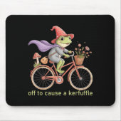 Funny Off To Cause A Kerfuffle Whimsical Wizard Fr Muismat (Voorkant)