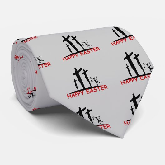 Funny offensief Satan Stropdas (Opgerold)