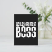 Funny Office Humor Bosses : De grootste baas ter w Briefkaart (Staand voorkant)