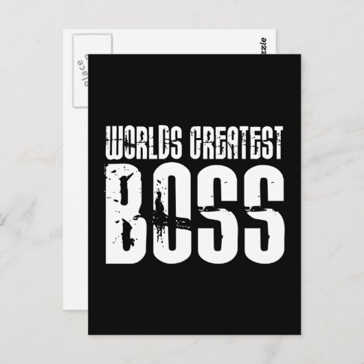 Funny Office Humor Bosses : De grootste baas ter w Briefkaart (Voorkant / Achterkant)