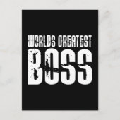Funny Office Humor Bosses : De grootste baas ter w Briefkaart (Voorkant)