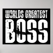 Funny Office Humor Bosses: 's werelds grootste baa Poster (Voorkant)