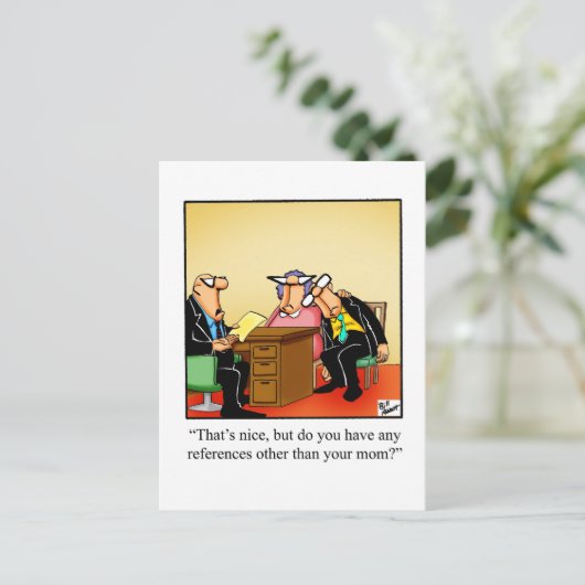 Funny Office Humor Briefkaart (Staand voorkant)
