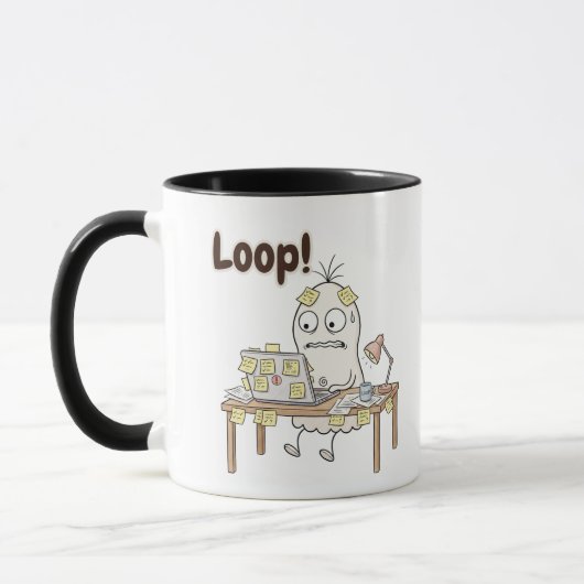 Funny Office Humor Mug - Loop Mok (Links)