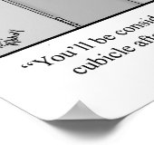 Funny Office Humor Poster "Cubicles" (Hoek)