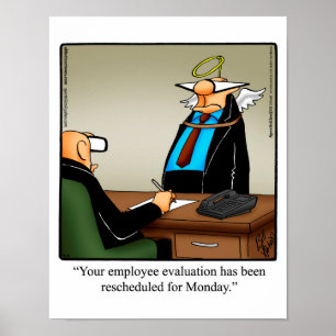 Funny Office Humor Poster "Employee Evaluation"
