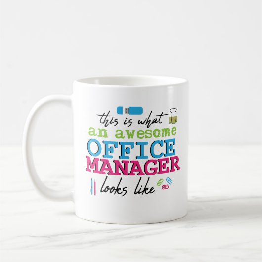Funny Office Manager Coffee Mok Boss Appreciation (Links)