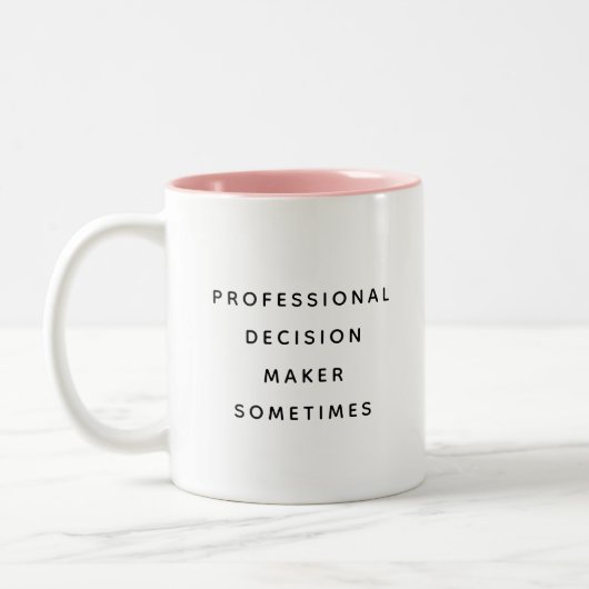 Funny Office Mug For Boss Coworker Manager Modern Tweekleurige Koffiemok (Links)