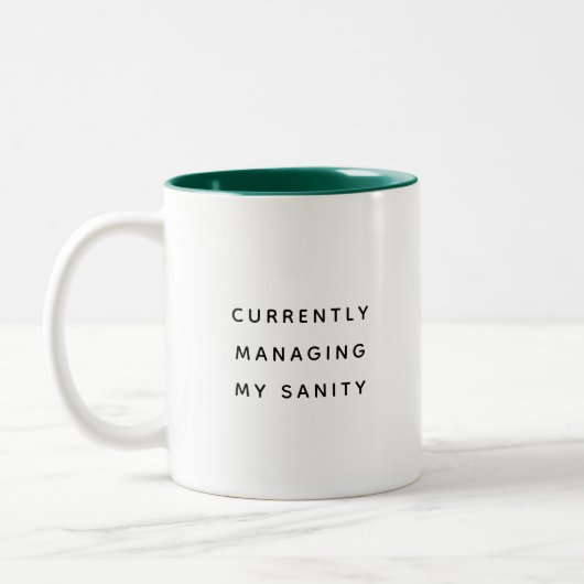 Funny Office Mug For Boss Coworker Manager Modern Tweekleurige Koffiemok (Links)