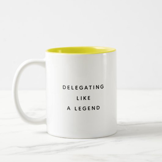 Funny Office Mug For Boss Coworker Manager Modern Tweekleurige Koffiemok (Links)