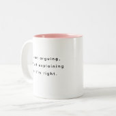 Funny Office Mug With Sarcastic Work Quotes Gifts  Tweekleurige Koffiemok (Voorkant links)